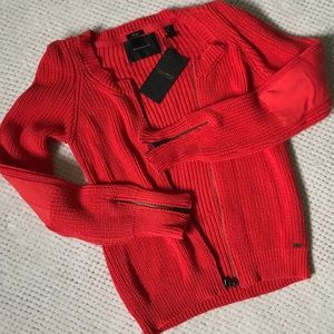 Red Zippered Sweater
